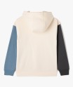 Sweat tricolore avec capuche doublée sherpa garçon
